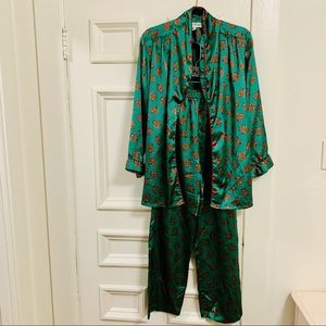 Vintage Natori Silky Suit/PJ Set